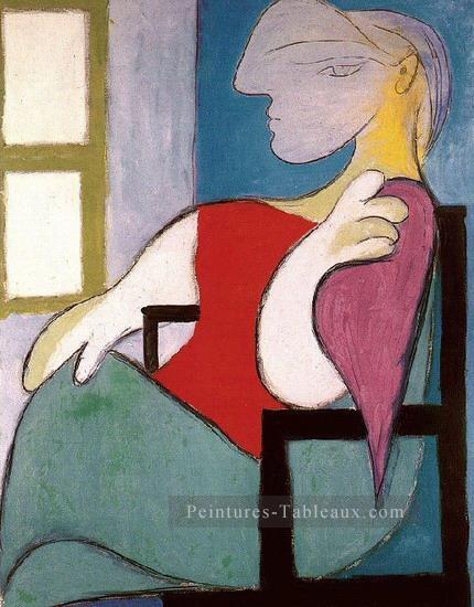 Femme s’asseyant près d’une fenêtre 1932 cubiste Pablo Picasso Peintures à l'huile